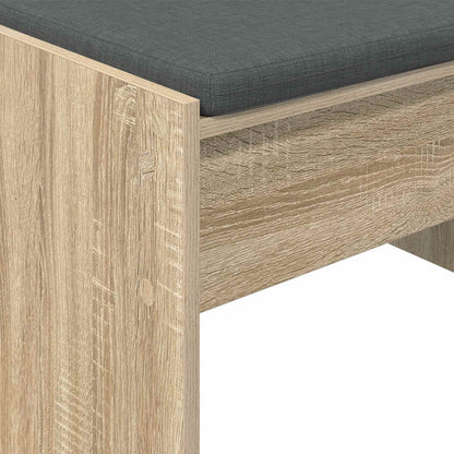 vidaXL Hall Bench with Cushion Sonoma Oak 103 x 38 x 40 cm