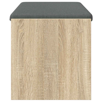 vidaXL Hall Bench with Cushion Sonoma Oak 103 x 38 x 40 cm