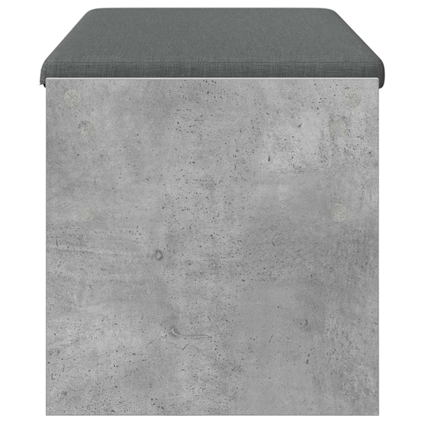 vidaXL Hall Bench with Cushion Concrete Grey 103 x 38 x 40 cm