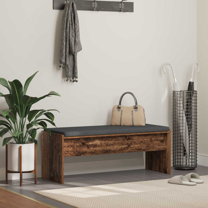 vidaXL Hall Bench with Cushion Old Wood 103 x 38 x 40 cm