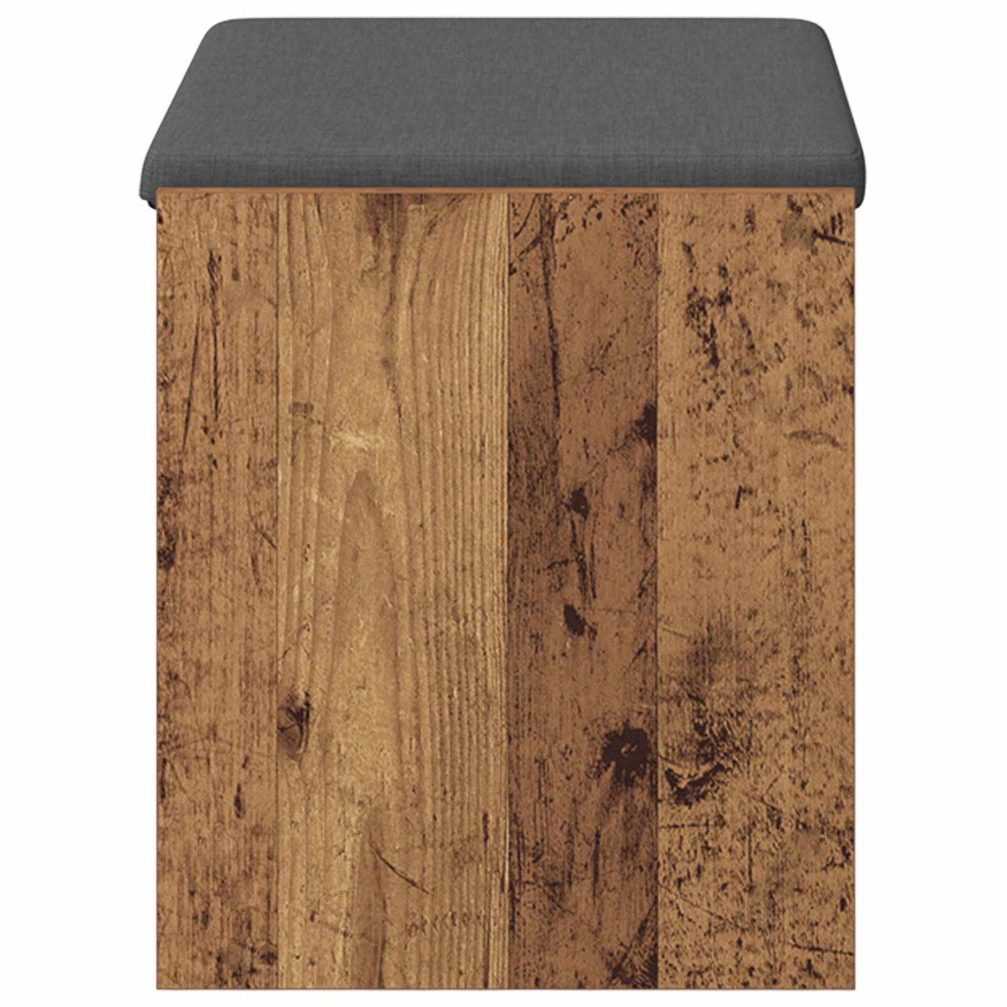 vidaXL Hall Bench Old Wood 63 x 38 x 45 cm Engineered Wood and Fabric