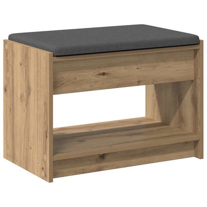 vidaXL Hall Bench Artisan Oak 63 x 38 x 45 cm