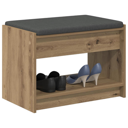 vidaXL Hall Bench Artisan Oak 63 x 38 x 45 cm