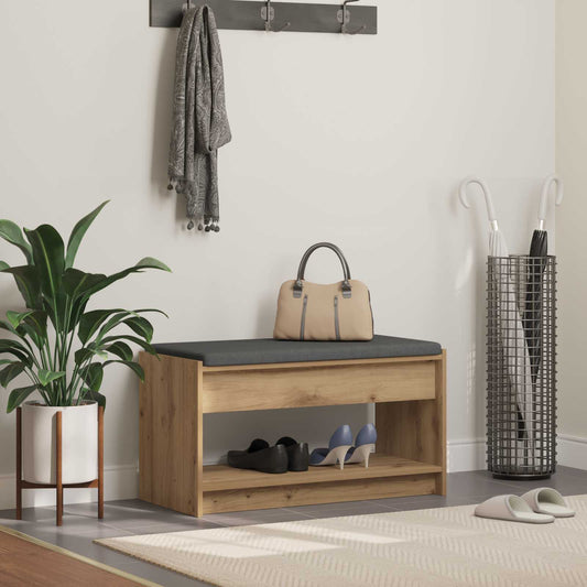 vidaXL Hall Bench Artisan Oak 83 x 38 x 45 cm