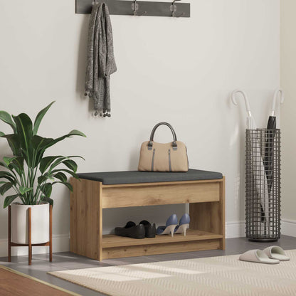 vidaXL Hall Bench Artisan Oak 83 x 38 x 45 cm