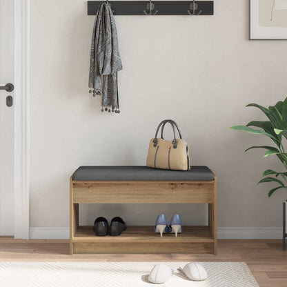 vidaXL Hall Bench Artisan Oak 83 x 38 x 45 cm