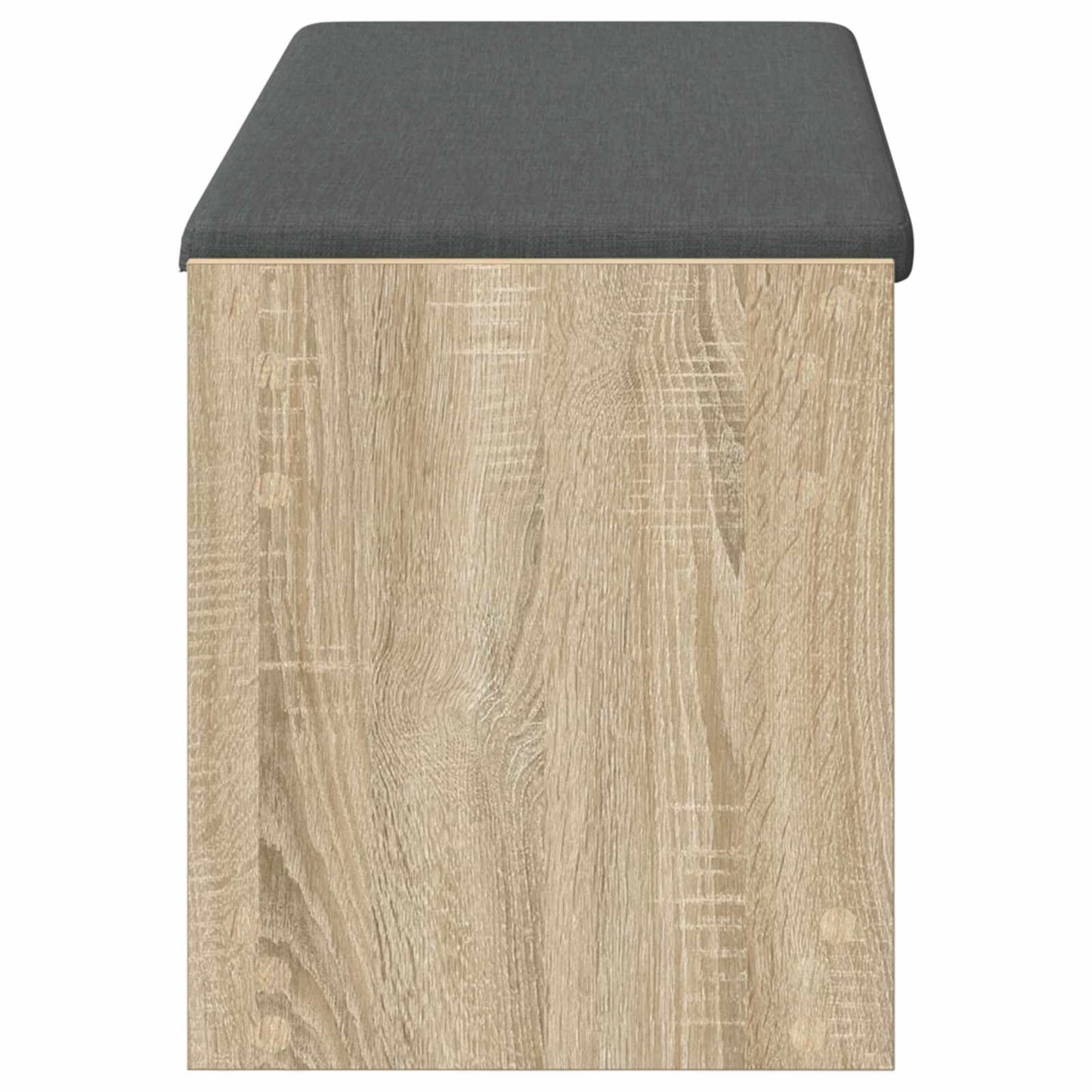 vidaXL Hall Bench with Cushion with Shelf Sonoma Oak 103 x 38 x 45 cm
