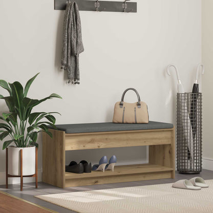 vidaXL Hall Bench Artisan Oak 103 x 38 x 45 cm