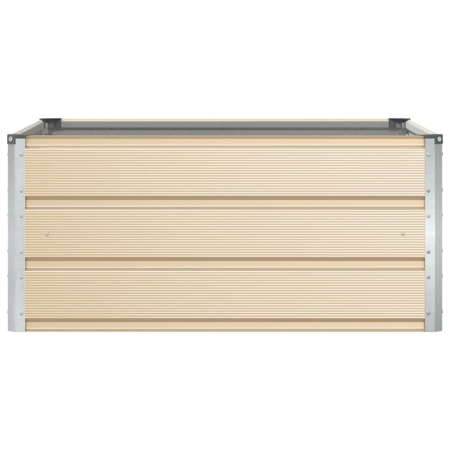 vidaXL Planter Ivory 100 x 100 x 45 cm Steel