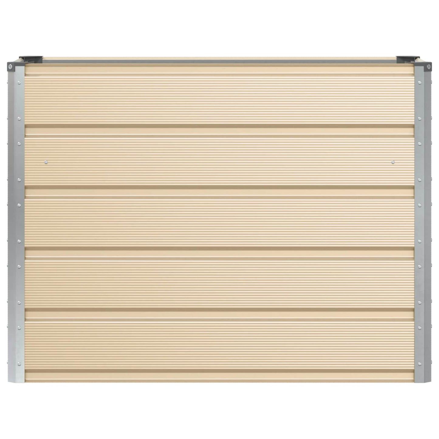 vidaXL Planter Ivory 100 x 40 x 75 cm Steel