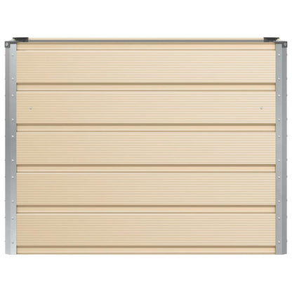 vidaXL Planter Ivory 100 x 40 x 75 cm Steel