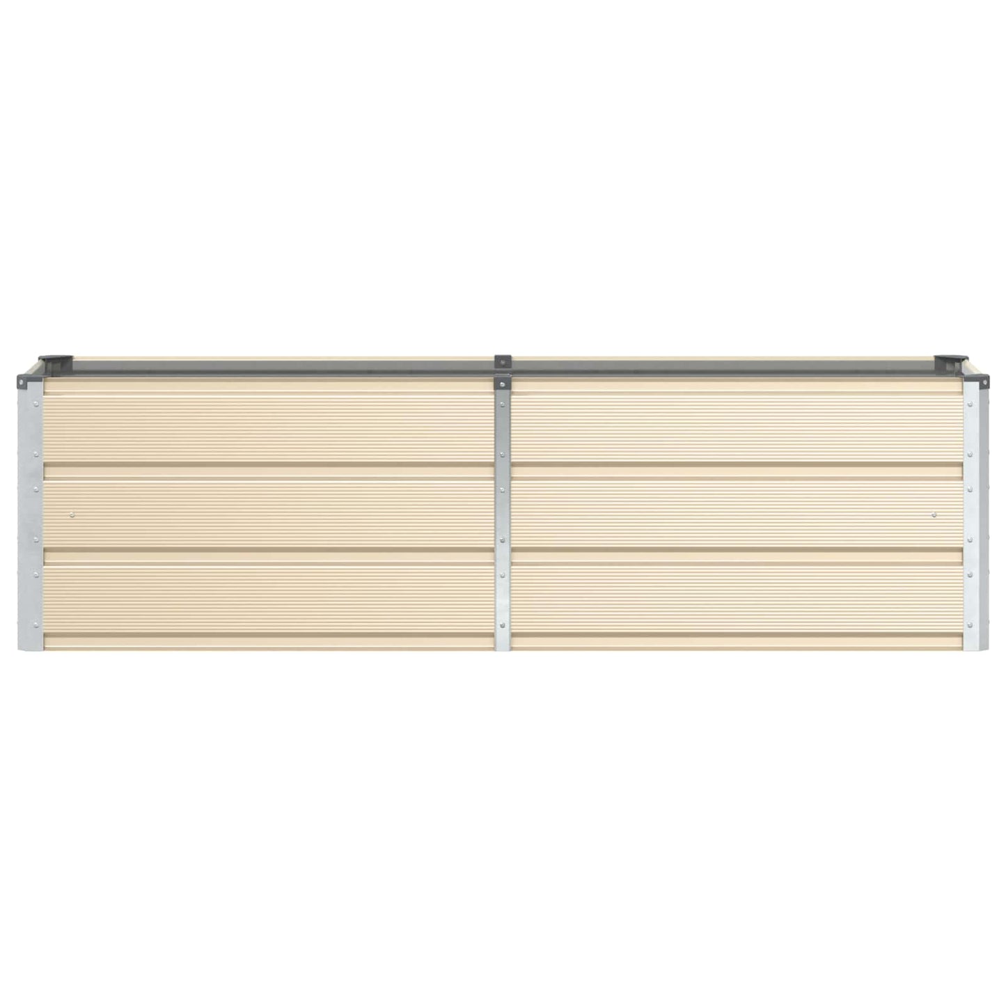 vidaXL Planter Ivory 160 x 40 x 45 cm Steel