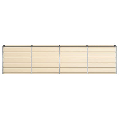 vidaXL Planter Ivory 320 x 40 x 75 cm Steel