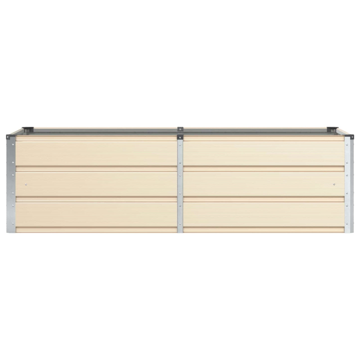 vidaXL Planter Ivory 160 x 80 x 45 cm Steel