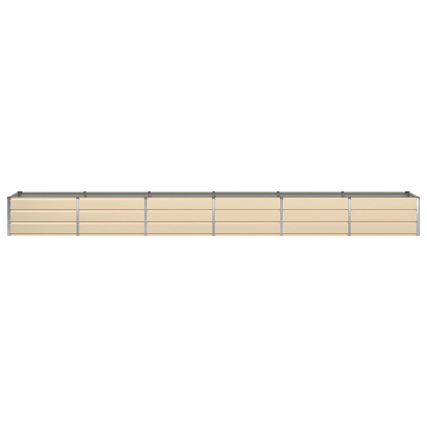 vidaXL Planter Ivory 480 x 80 x 45 cm Steel