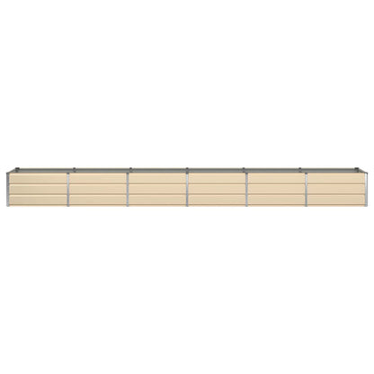 vidaXL Planter Ivory 480 x 80 x 45 cm Steel