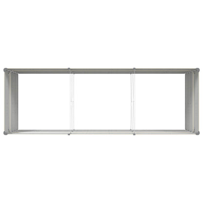 vidaXL Planter Ivory 290 x 100 x 75 cm Galvanised Steel