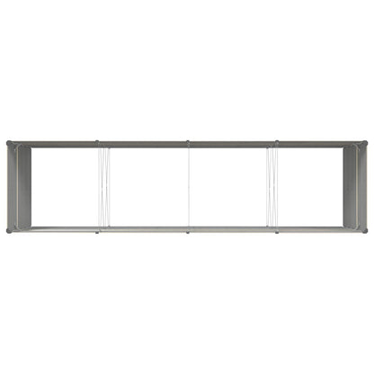 vidaXL Planter Ivory 385 x 100 x 75 cm Galvanised Steel