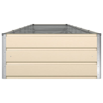 vidaXL Planter Ivory 580 x 100 x 45 cm Galvanised Steel