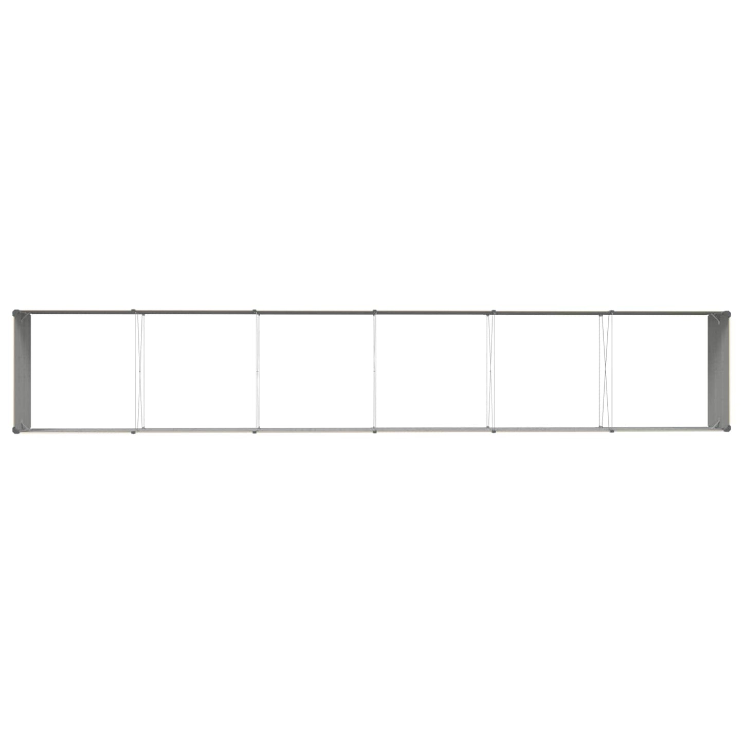 vidaXL Planter Ivory 580 x 100 x 45 cm Galvanised Steel