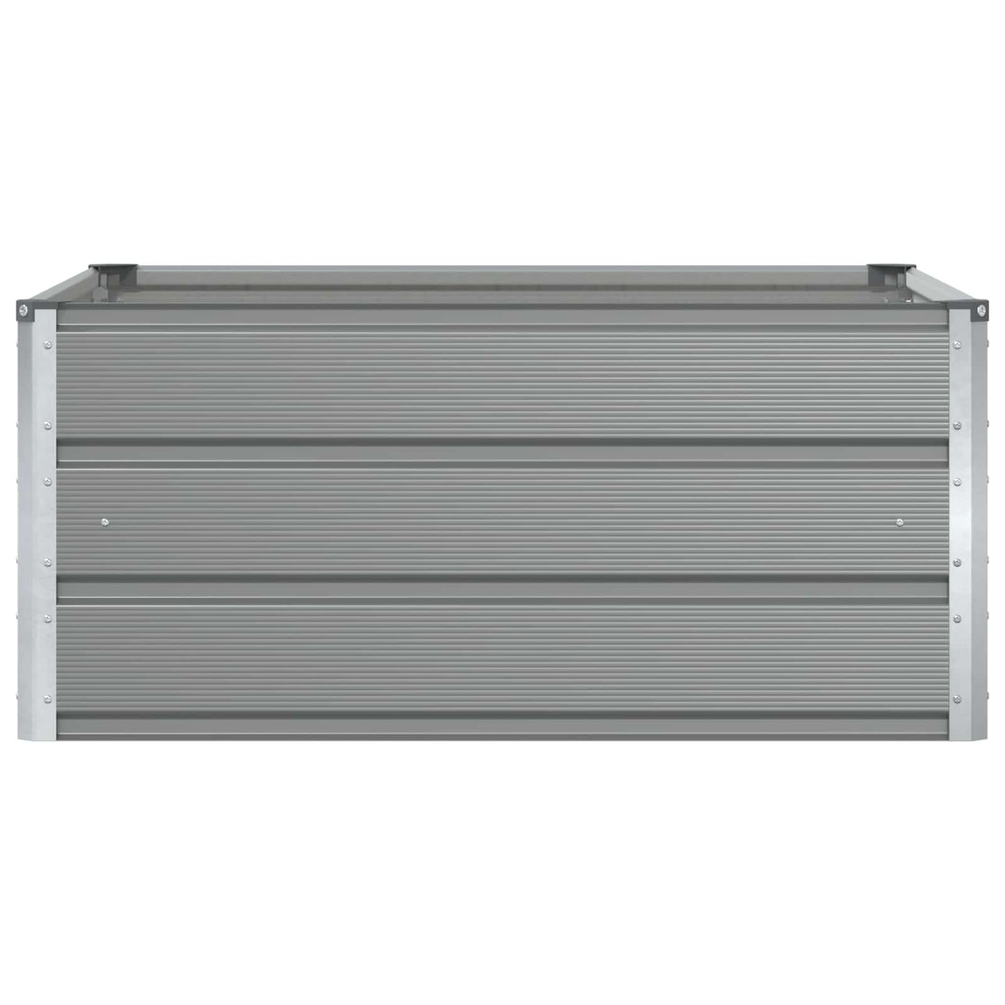 vidaXL Planter Light Grey 100 x 100 x 45 cm Steel