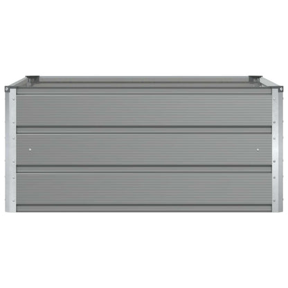 vidaXL Planter Light Grey 100 x 100 x 45 cm Steel