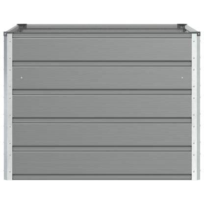 vidaXL Planter Light Grey 100 x 100 x 75 cm Steel