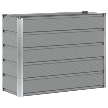 vidaXL Planter Light Grey 100 x 40 x 75 cm Steel