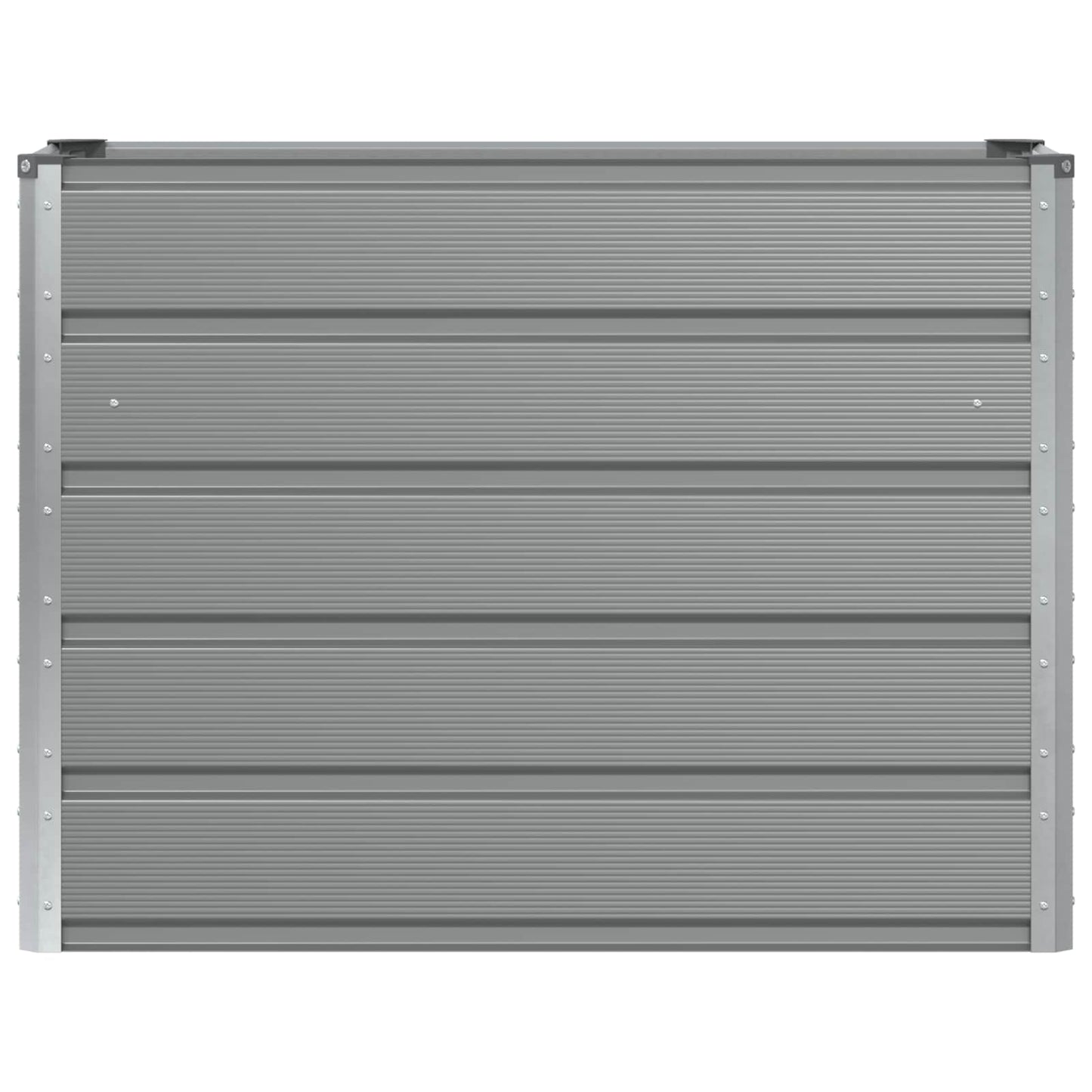 vidaXL Planter Light Grey 100 x 40 x 75 cm Steel
