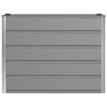 vidaXL Planter Light Grey 100 x 40 x 75 cm Steel