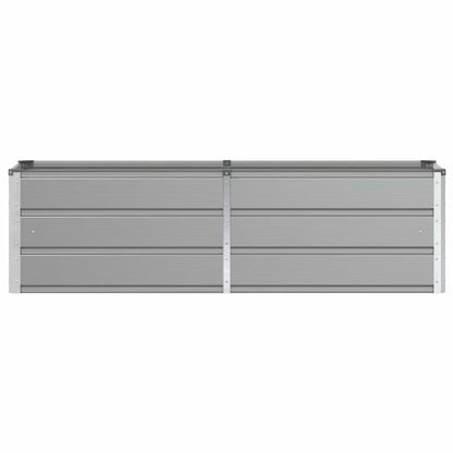 vidaXL Planter Light Grey 160 x 40 x 45 cm Steel