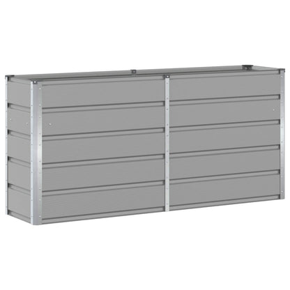 vidaXL Planter Light Grey 160 x 40 x 75 cm Steel