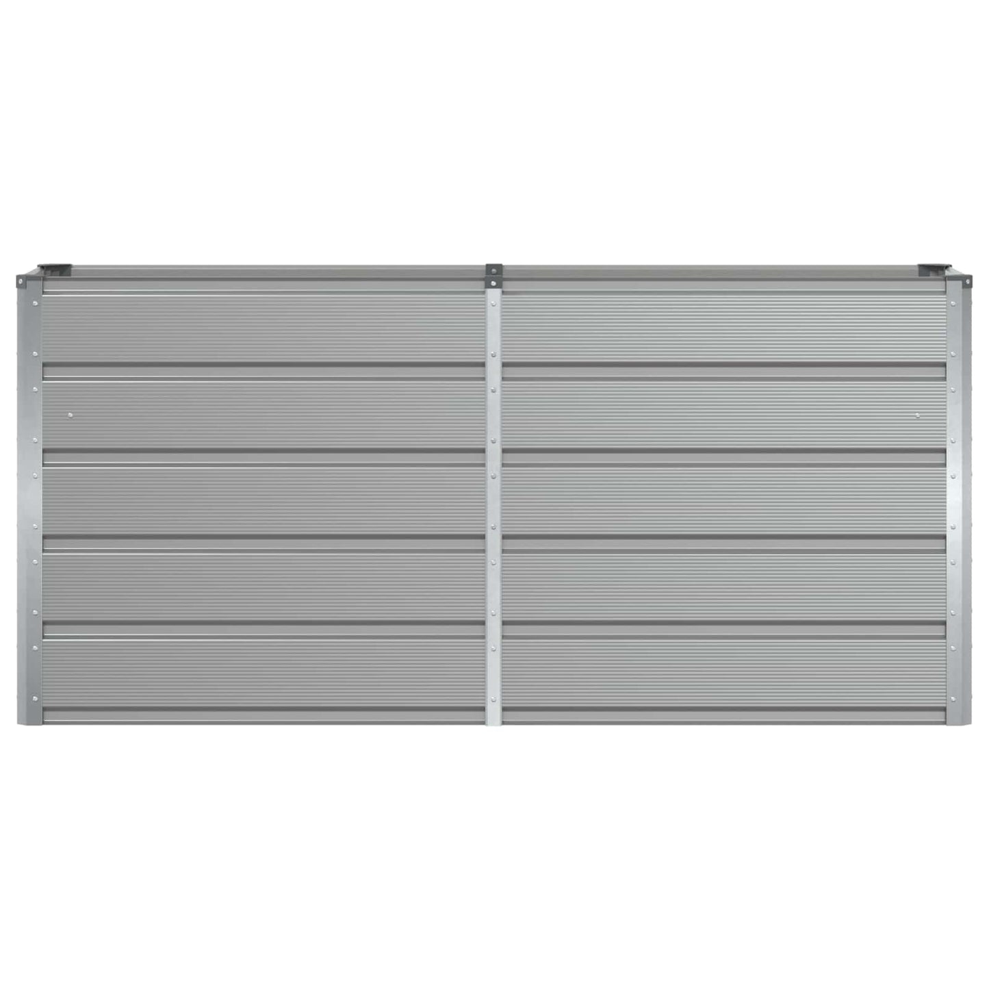 vidaXL Planter Light Grey 160 x 40 x 75 cm Steel