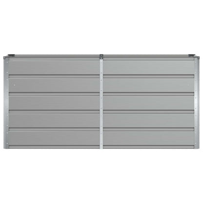 vidaXL Planter Light Grey 160 x 40 x 75 cm Steel