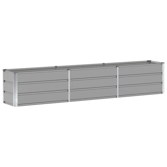 vidaXL Planter Light Grey 240 x 40 x 45 cm Steel