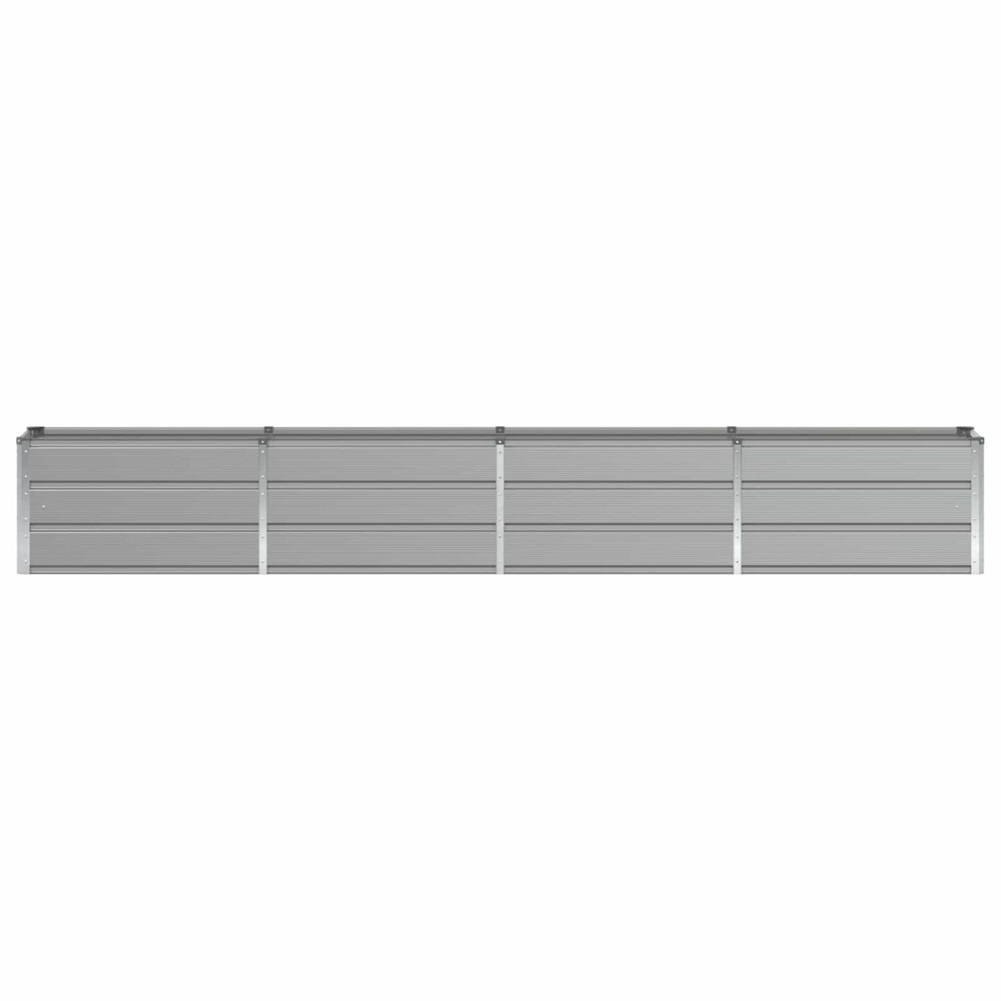 vidaXL Planter Light Grey 320 x 40 x 45 cm Steel