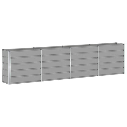 vidaXL Planter Light Grey 320 x 40 x 75 cm Steel