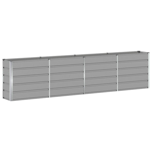 vidaXL Planter Light Grey 320 x 40 x 75 cm Steel