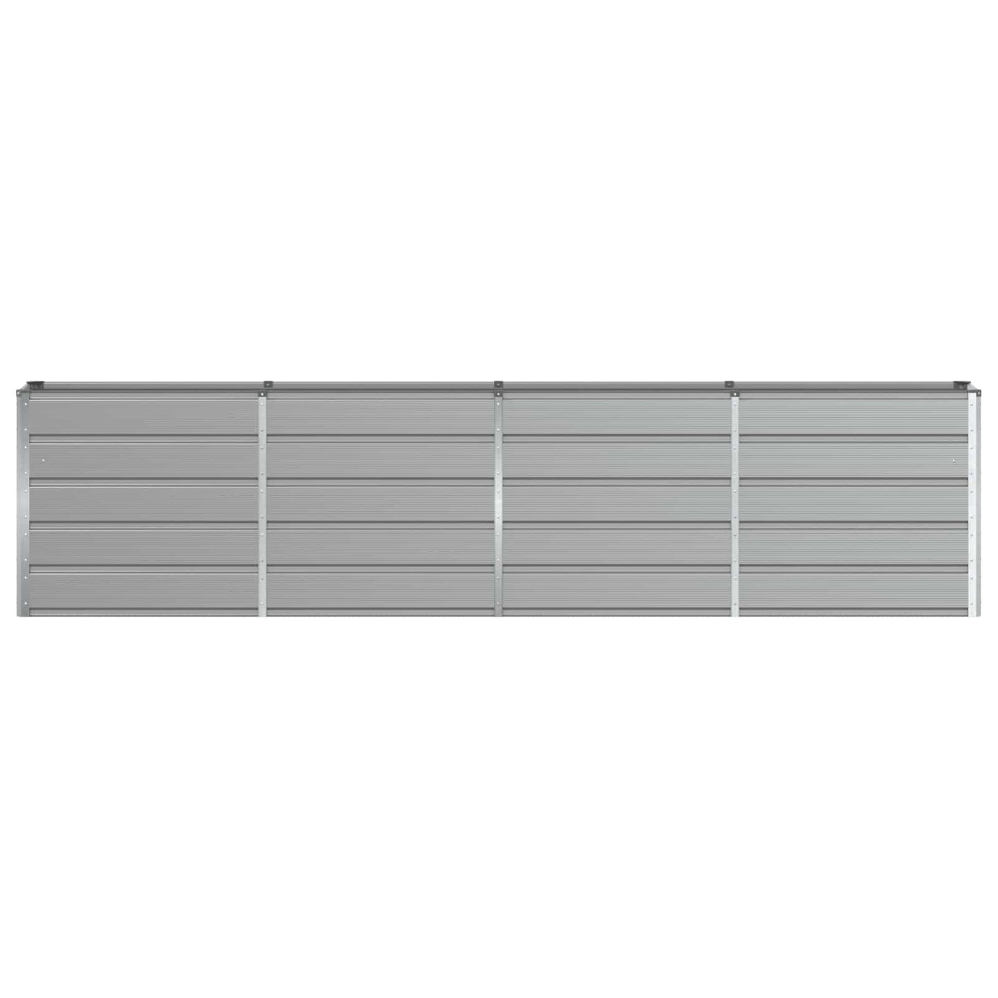 vidaXL Planter Light Grey 320 x 40 x 75 cm Steel