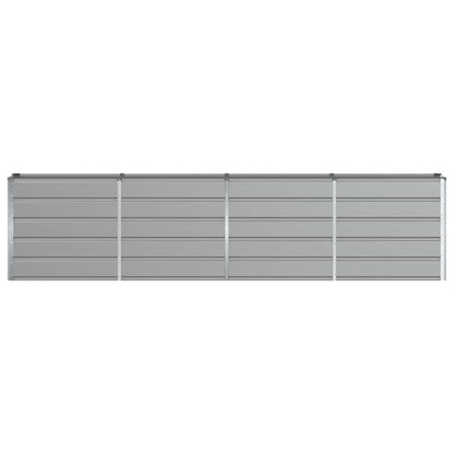 vidaXL Planter Light Grey 320 x 40 x 75 cm Steel