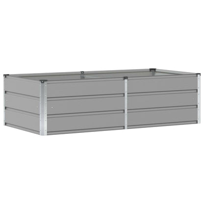vidaXL Planter Light Grey 160 x 80 x 45 cm Steel