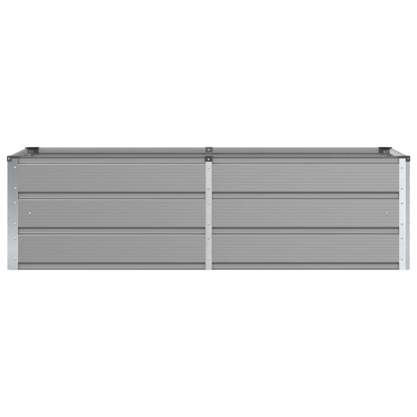 vidaXL Planter Light Grey 160 x 80 x 45 cm Steel