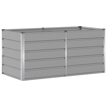 vidaXL Planter Light Grey 160 x 80 x 75 cm Steel