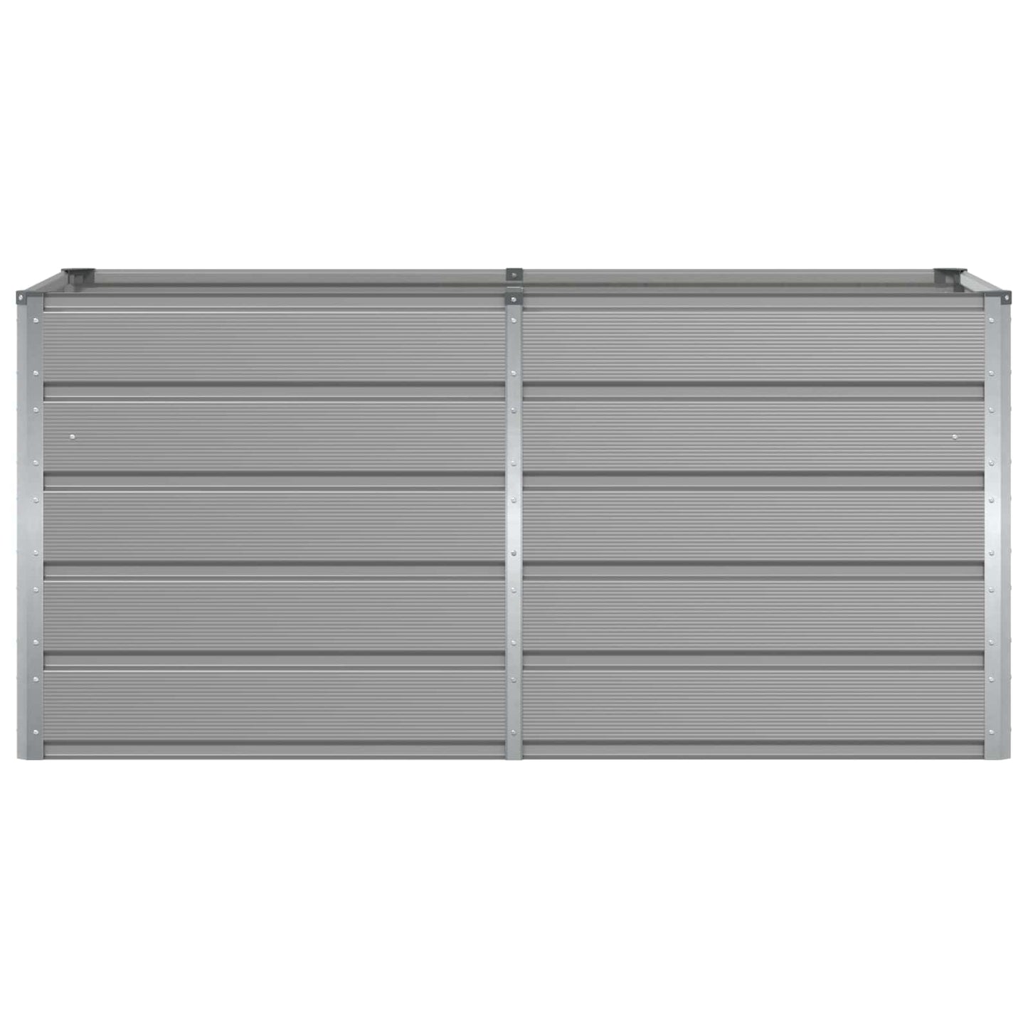 vidaXL Planter Light Grey 160 x 80 x 75 cm Steel