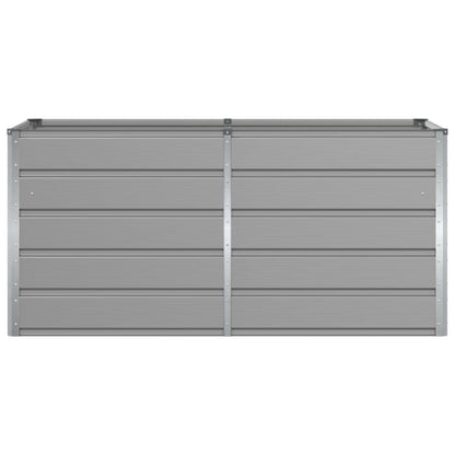 vidaXL Planter Light Grey 160 x 80 x 75 cm Steel