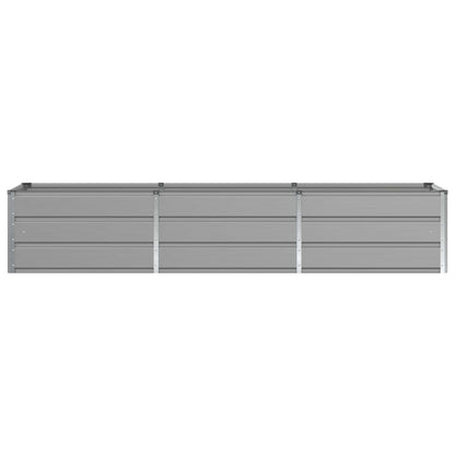 vidaXL Planter Light Grey 240 x 80 x 45 cm Steel