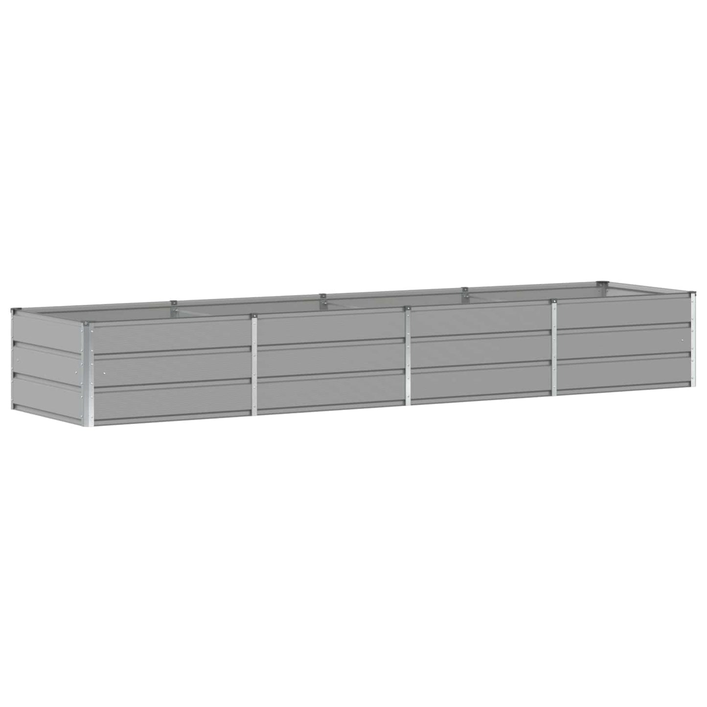 vidaXL Planter Light Grey 320 x 80 x 45 cm Steel