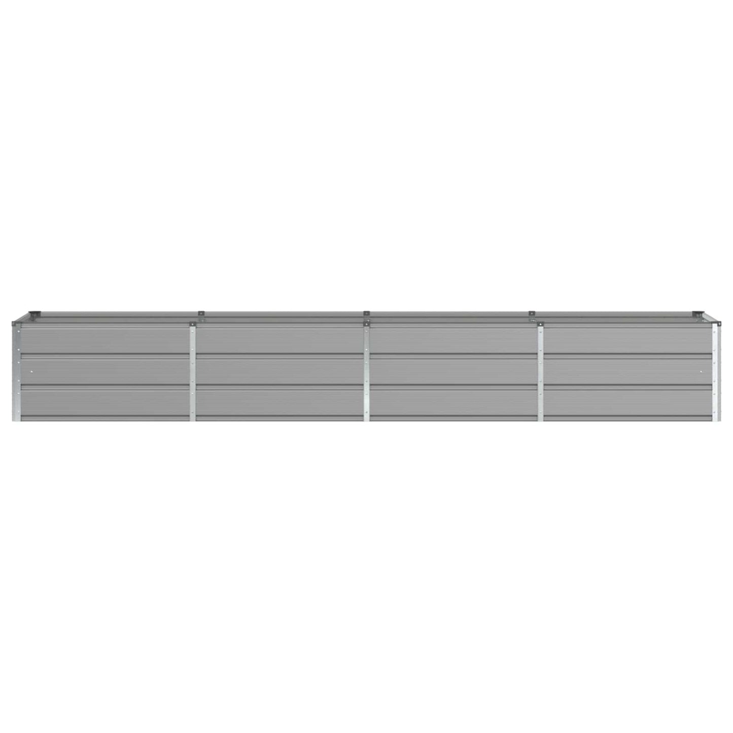 vidaXL Planter Light Grey 320 x 80 x 45 cm Steel