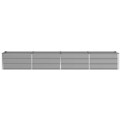 vidaXL Planter Light Grey 320 x 80 x 45 cm Steel
