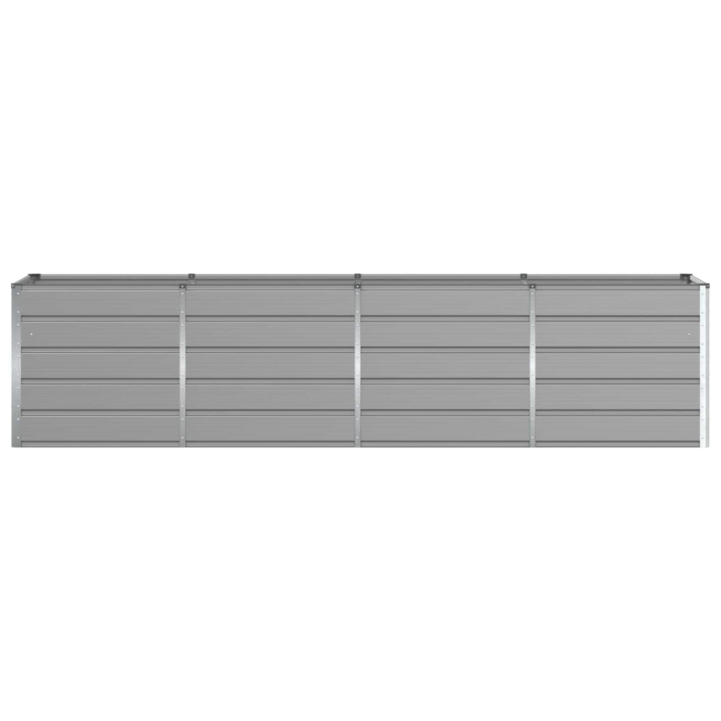vidaXL Planter Light Grey 320 x 80 x 75 cm Steel